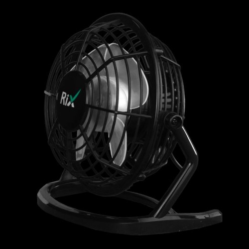 Вентилятор настольный Rix RDF-1500USB Black - Фото товара №2